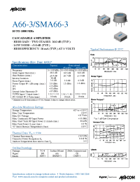 Datasheet A66-3 производства M/A-COM