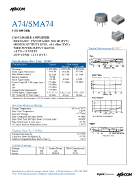 Datasheet A74 производства M/A-COM