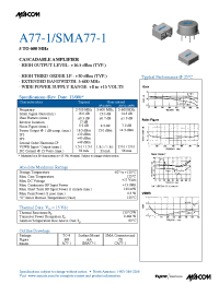 Datasheet A77-1 производства M/A-COM