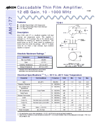 Datasheet AM-177PIN производства M/A-COM