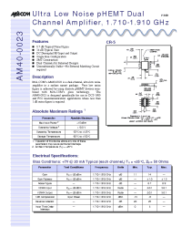 Datasheet AM40-0023 производства M/A-COM
