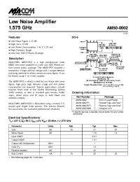 Datasheet AM50-0002SMB производства M/A-COM