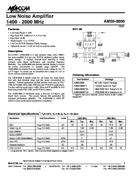 Datasheet AM50-0006PCS производства M/A-COM
