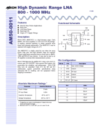 Datasheet AM50-0011 производства M/A-COM