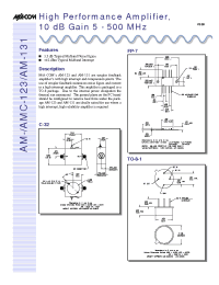 Datasheet AMC-123SMA manufacturer M/A-COM