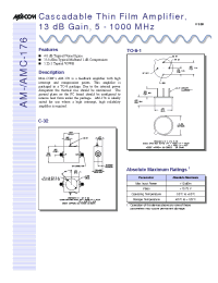 Datasheet AMC-176SMA manufacturer M/A-COM