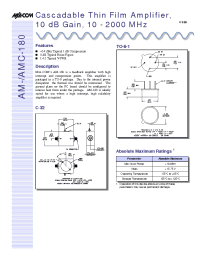 Datasheet AMC-180SMA manufacturer M/A-COM