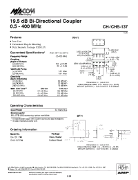Datasheet CH-CHS-137 manufacturer M/A-COM