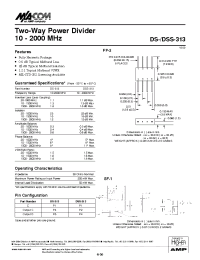 Datasheet DS-313 manufacturer M/A-COM