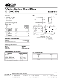 Datasheet ESMD-C15TR производства M/A-COM