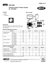 Datasheet ESSM-3-3-75 manufacturer M/A-COM