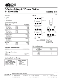 Datasheet ETC1-1T-75TR manufacturer M/A-COM