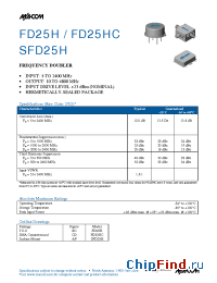 Datasheet FD25HC производства M/A-COM
