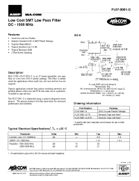 Datasheet FL07-0001-G-RTR производства M/A-COM