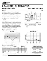 Datasheet FR12-0003 производства M/A-COM
