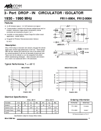 Datasheet FR12-0004 производства M/A-COM
