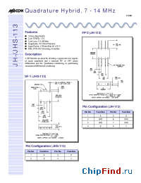 Datasheet JH-113 manufacturer M/A-COM