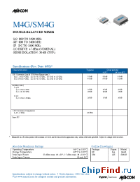 Datasheet M4G manufacturer M/A-COM