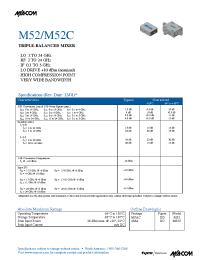 Datasheet M52M52C manufacturer M/A-COM