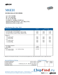 Datasheet M6EH manufacturer M/A-COM