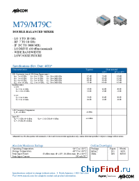 Datasheet M79 manufacturer M/A-COM