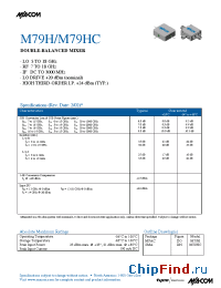 Datasheet M79H manufacturer M/A-COM