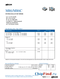 Datasheet M86C manufacturer M/A-COM