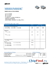 Datasheet M88HC manufacturer M/A-COM
