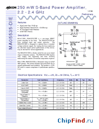 Datasheet MA05535-DIE manufacturer M/A-COM