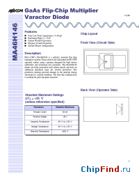 Datasheet MA46H146 manufacturer M/A-COM
