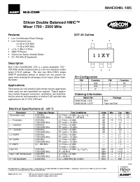 Datasheet MA4EX240L-1225T manufacturer M/A-COM
