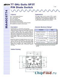 Datasheet MA4GC6774 manufacturer M/A-COM
