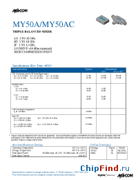 Datasheet MY50A производства M/A-COM