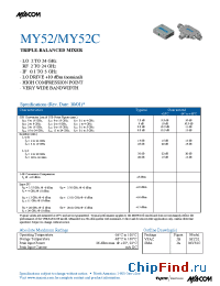 Datasheet MY52C производства M/A-COM