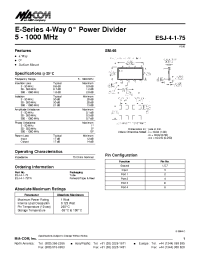 Datasheet NJG1517KB2-C3 производства M/A-COM