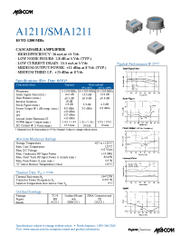 Datasheet SMA1211 производства M/A-COM
