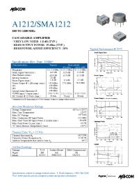 Datasheet SMA1212 производства M/A-COM