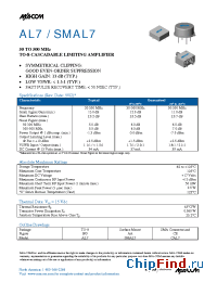 Datasheet SMAL7 manufacturer M/A-COM