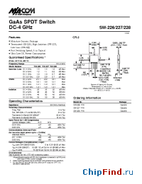 Datasheet SW-226 manufacturer M/A-COM
