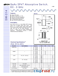 Datasheet SW-314 manufacturer M/A-COM