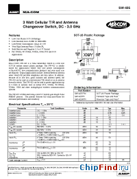 Datasheet SW-425RTR manufacturer M/A-COM