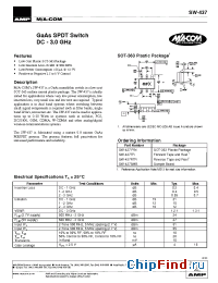 Datasheet SW-437SMB manufacturer M/A-COM