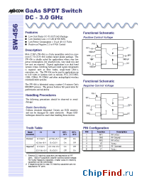 Datasheet SW-456PIN manufacturer M/A-COM