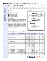 Datasheet SW65-0003-TB manufacturer M/A-COM