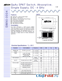 Datasheet SW90-0004TR manufacturer M/A-COM