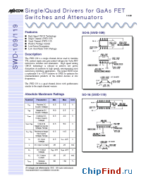 Datasheet SWD-109 manufacturer M/A-COM
