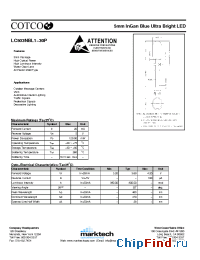 Datasheet LC503NBL1-30P производства Marktech