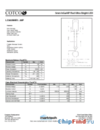 Datasheet LC503NHR1-30P производства Marktech