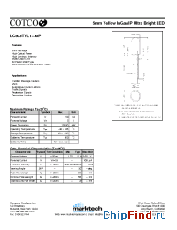 Datasheet LC503TYL1-30P производства Marktech