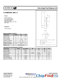 Datasheet LO5SMAHR4-B0G-A производства Marktech